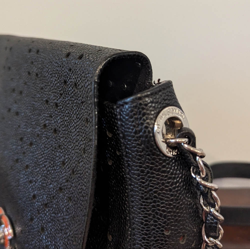Chanel Perforated Calfskin Medium Flap Messenger - Picture 4 of 13